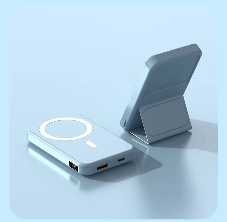New Model, New Regulations, Certified Cross-Border Foreign Trade Wholesale Magsafe Wireless Magnetic Charging Power Bank with Logo Printing — feature 33