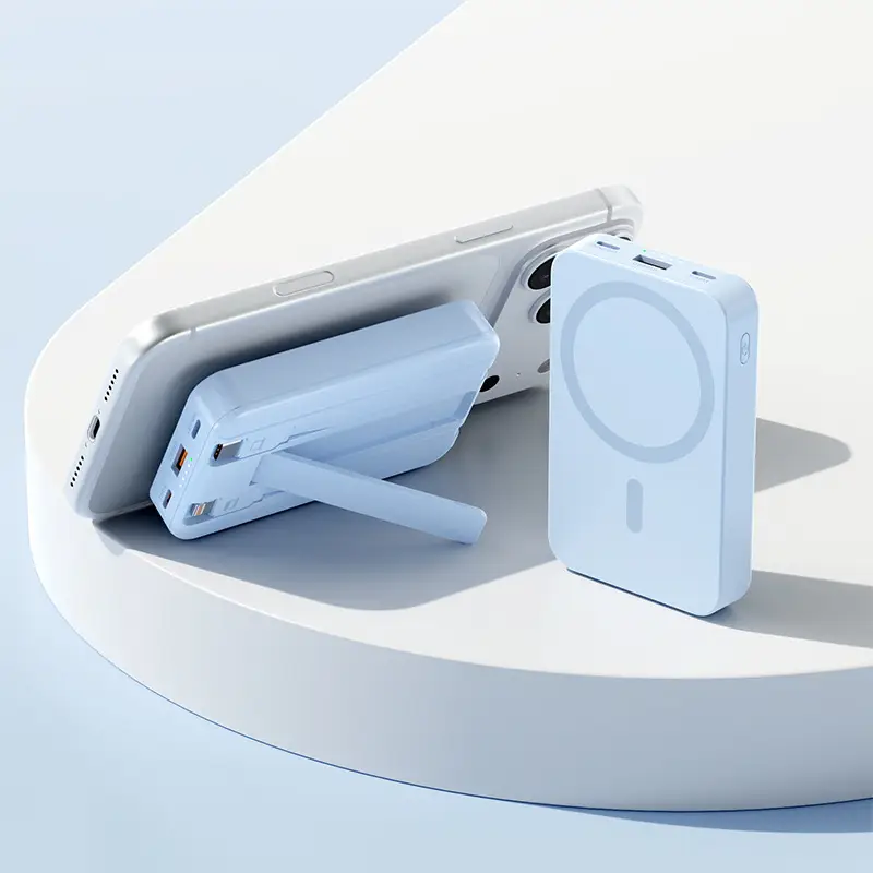 New Model, New Regulations, Certified Cross-Border Foreign Trade Wholesale Magsafe Wireless Magnetic Charging Power Bank with Logo Printing