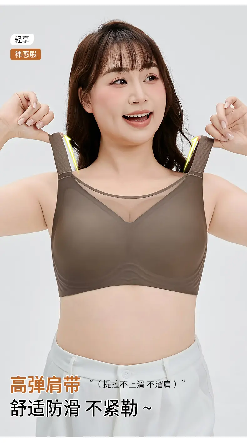 Plus-Size Soft Support Bra for Women, Cross-Border Foreign Trade, Minimizes Large Bust, Gathers Side Breasts, Prevents Sagging, Seamless Bra — feature 12