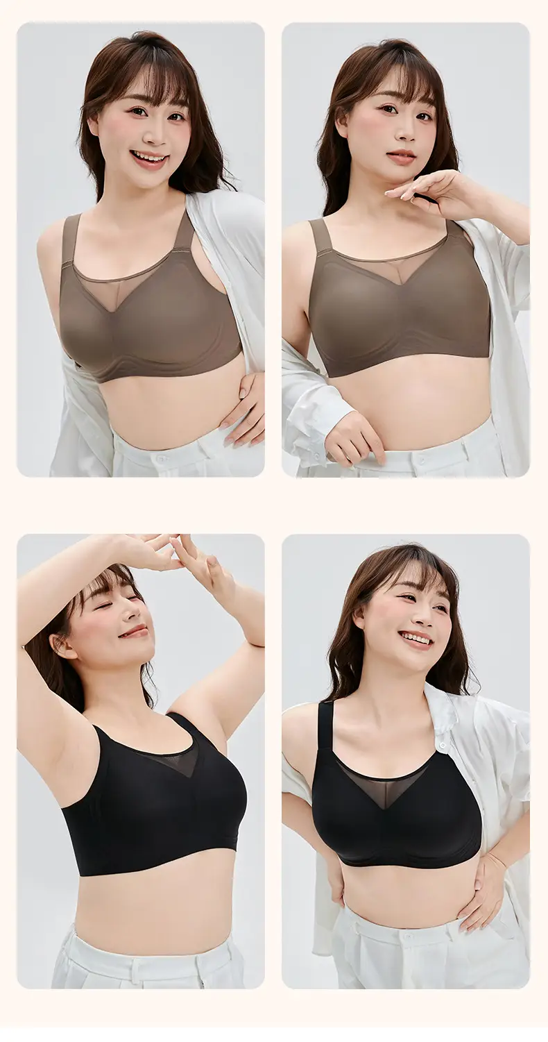 Plus-Size Soft Support Bra for Women, Cross-Border Foreign Trade, Minimizes Large Bust, Gathers Side Breasts, Prevents Sagging, Seamless Bra — feature 24