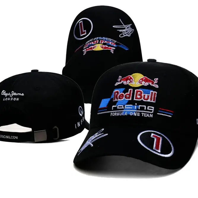 Cross-Border F1 Red Bull Racing Team Baseball Cap Redbull Baseball Curved Brim Hat Car Embroidery Peaked Cap 8