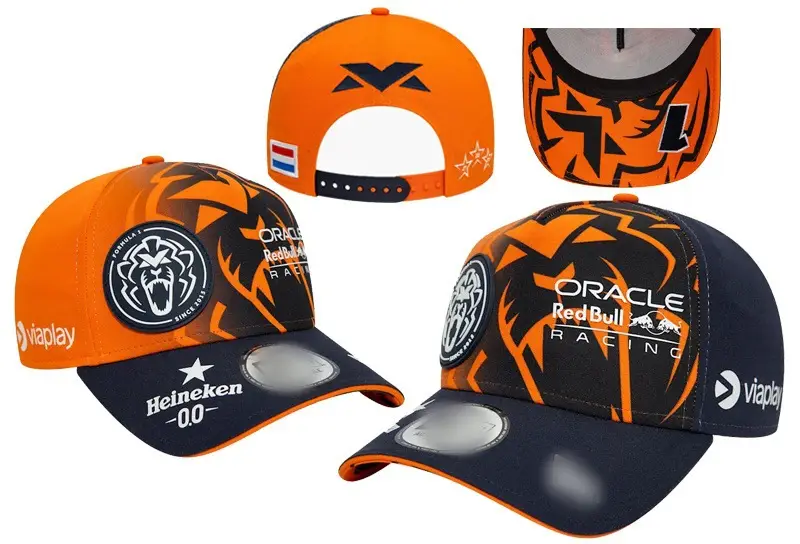 Cross-Border F1 Red Bull Racing Team Baseball Cap Redbull Baseball Curved Brim Hat Car Embroidery Peaked Cap 8