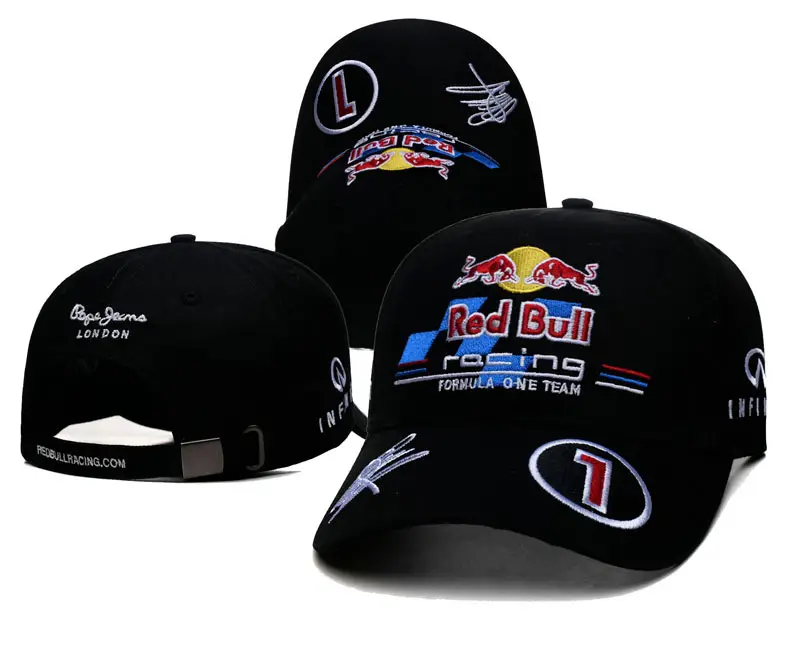 Cross-Border F1 Red Bull Racing Team Baseball Cap Redbull Baseball Curved Brim Hat Car Embroidery Peaked Cap 8