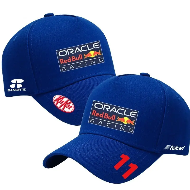 Cross-Border F1 Red Bull Racing Team Baseball Cap Redbull Baseball Curved Brim Hat Car Embroidery Peaked Cap 8