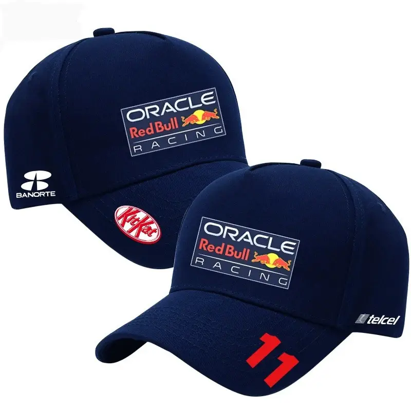 Cross-Border F1 Red Bull Racing Team Baseball Cap Redbull Baseball Curved Brim Hat Car Embroidery Peaked Cap 8