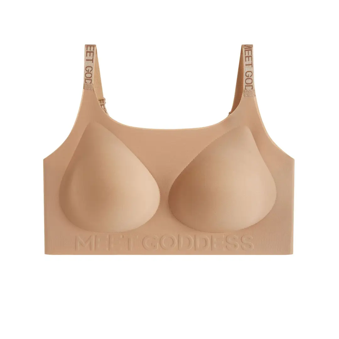 Original Beauty Focus Invisible Seamless Foundation Red Color Push-Up Bra for Women with Large Busts, Makes the Bust Look Smaller, Lifts and Beautifies the Back, Breathable Bra