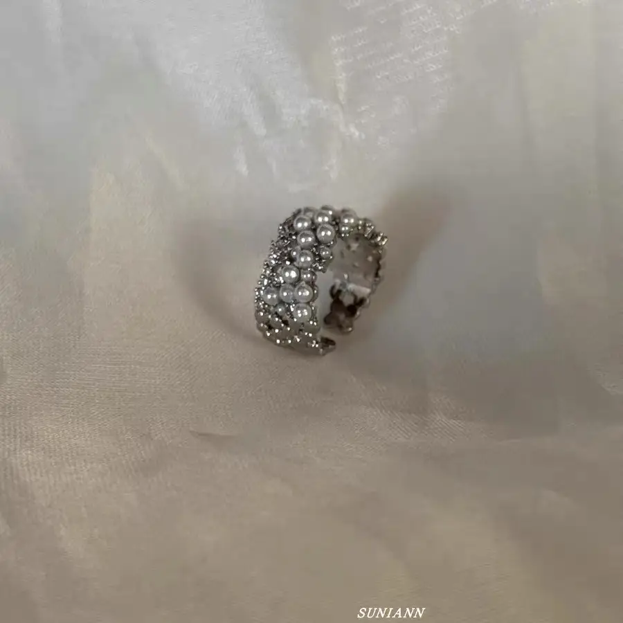 Adjustable Pearl Ring for Women, Niche Design, Ins-Style - Image 4