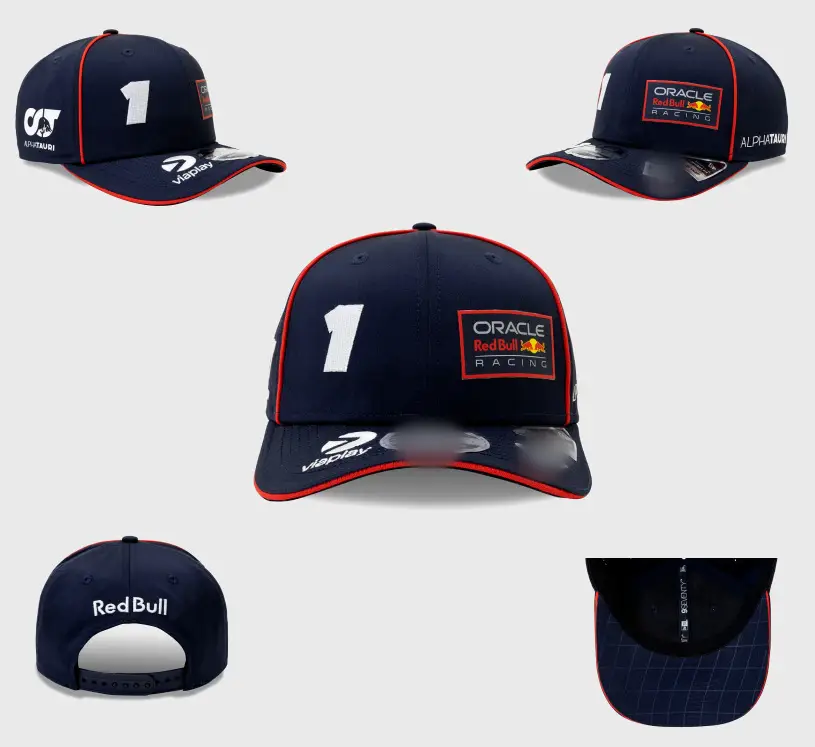 Cross-Border Embroidered Baseball Cap Red Bull Lettered Racing F1 Car Cap Sunshade Fashion Hat 9
