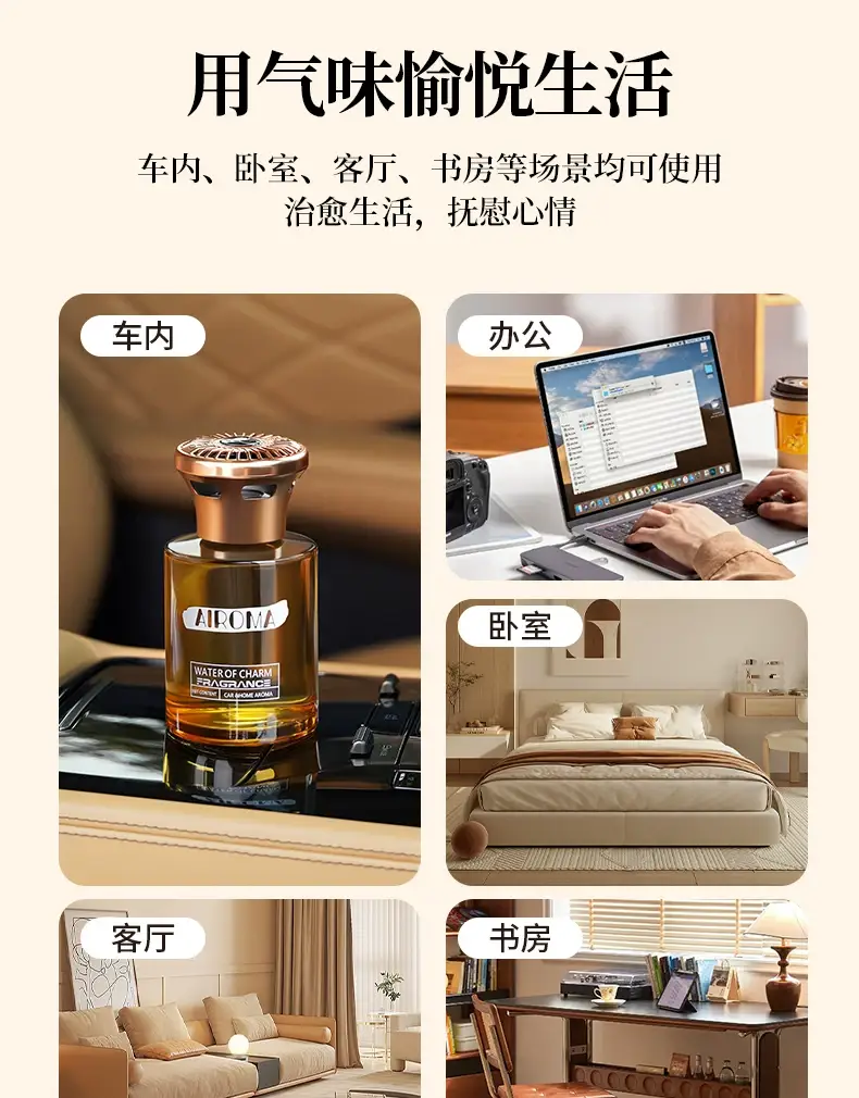 Tiktok Trending Same Style Gardenia Car Air Freshener, New Car Perfume with Long-Lasting Fragrance, High-End Car Fragrance for the Interior — feature 16