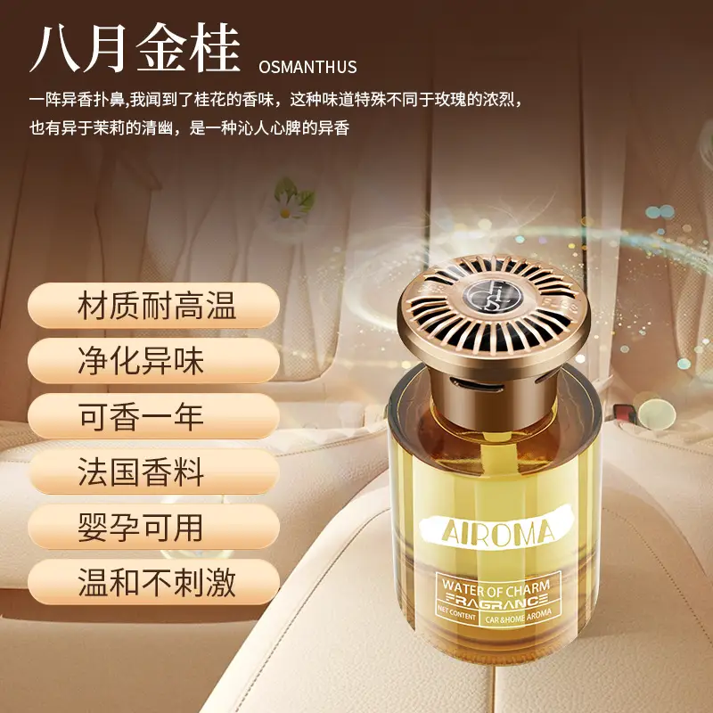 Tiktok Trending Same Style Gardenia Car Air Freshener, New Car Perfume with Long-Lasting Fragrance, High-End Car Fragrance for the Interior