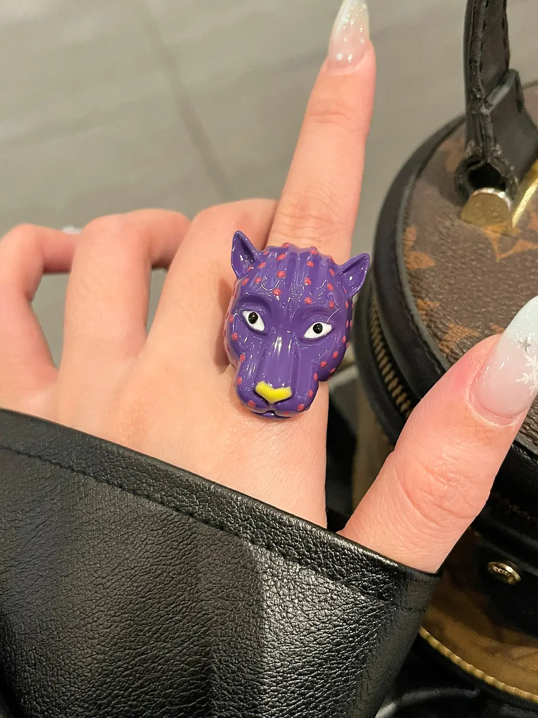 European and American Heavy-Duty Enamel Leopard Head Ring for Women, Light Luxury, High-End, Unique, Versatile Index Finger Ring, Personalized Trendy Hand Accessory — feature 22