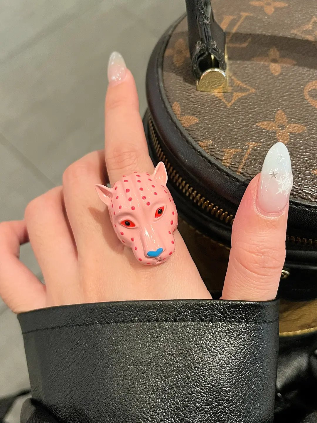 European and American Heavy-Duty Enamel Leopard Head Ring for Women, Light Luxury, High-End, Unique, Versatile Index Finger Ring, Personalized Trendy Hand Accessory — feature 24