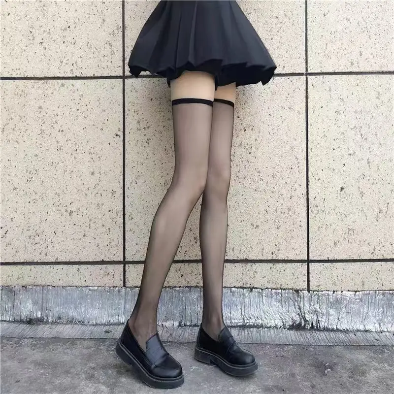 Women's Thin Stockings for Summer, Ultra-Thin, Snag-Resistant, Flesh-Colored Over-The-Knee Socks, Non-Slip Thigh-High Stockings - Image 6