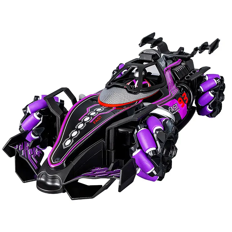 Children's Oversized F Formula Gesture-Sensing Remote Control Car with Spray Stunt Drifting Racing Four-Wheel Drive Toy for Boys