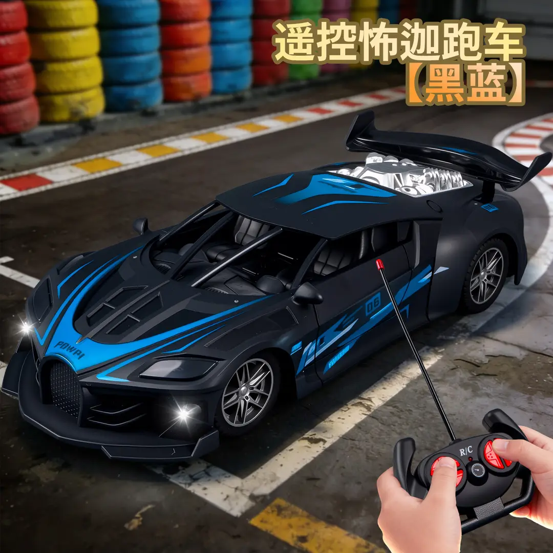 Children's Oversized F Formula Gesture-Sensing Remote Control Car with Spray Stunt Drifting Racing Four-Wheel Drive Toy for Boys