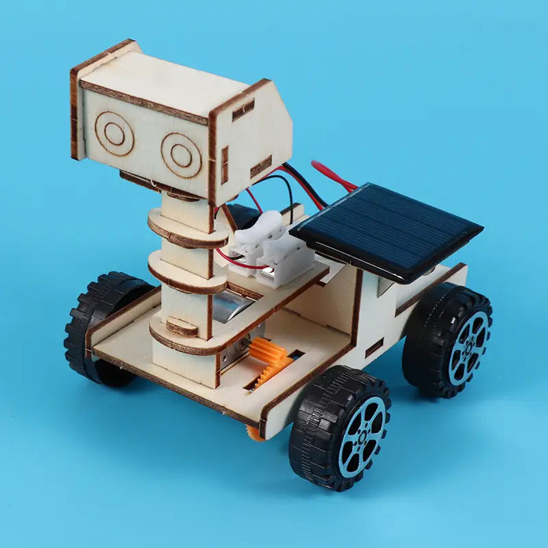 Solar-Powered Lunar Rover Stem Children's Educational Toy Science Experiment Small Invention Handmade DIY Model