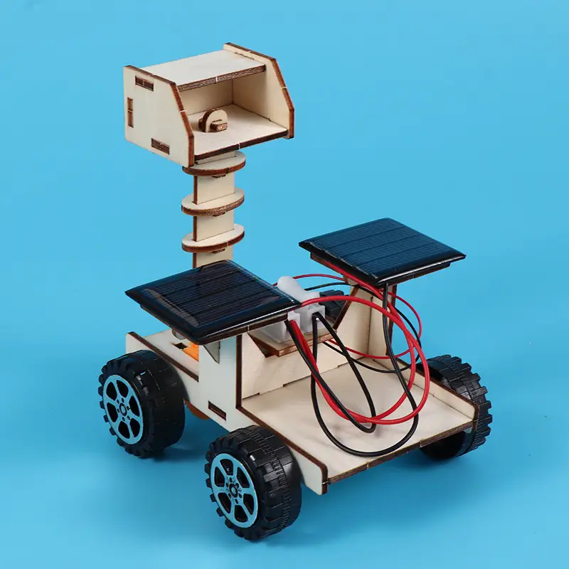 Solar-Powered Lunar Rover Stem Children's Educational Toy Science Experiment Small Invention Handmade DIY Model