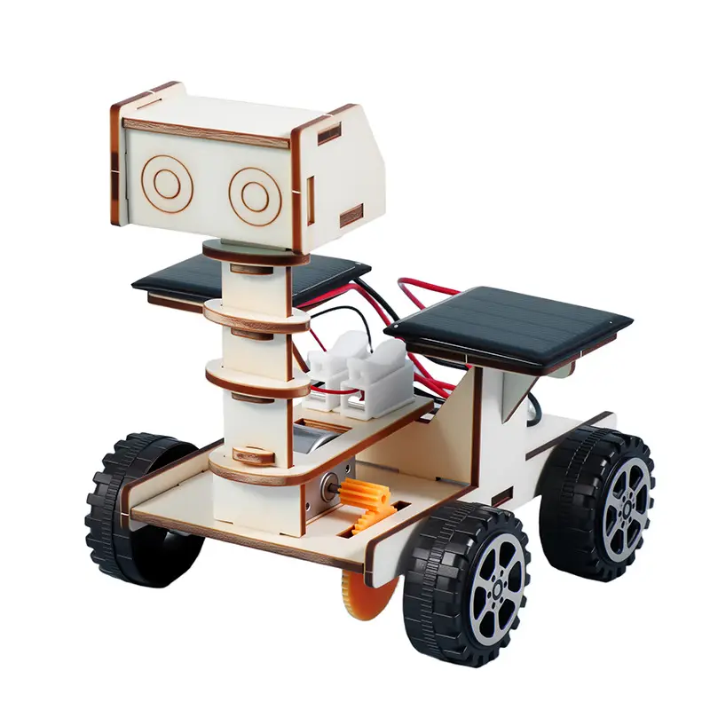 Solar-Powered Lunar Rover Stem Children's Educational Toy Science Experiment Small Invention Handmade DIY Model