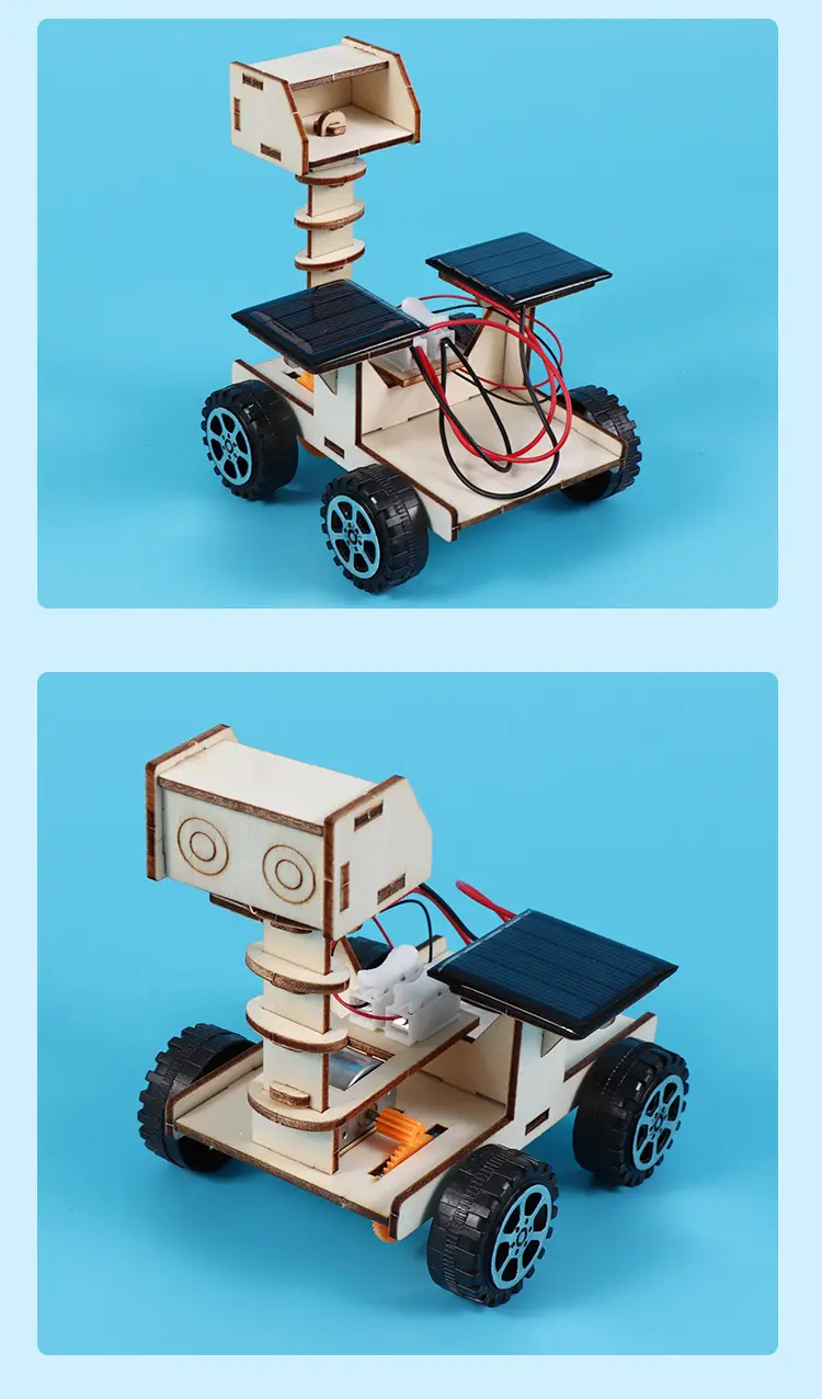 Solar-Powered Lunar Rover Stem Children's Educational Toy Science Experiment Small Invention Handmade DIY Model — feature 11