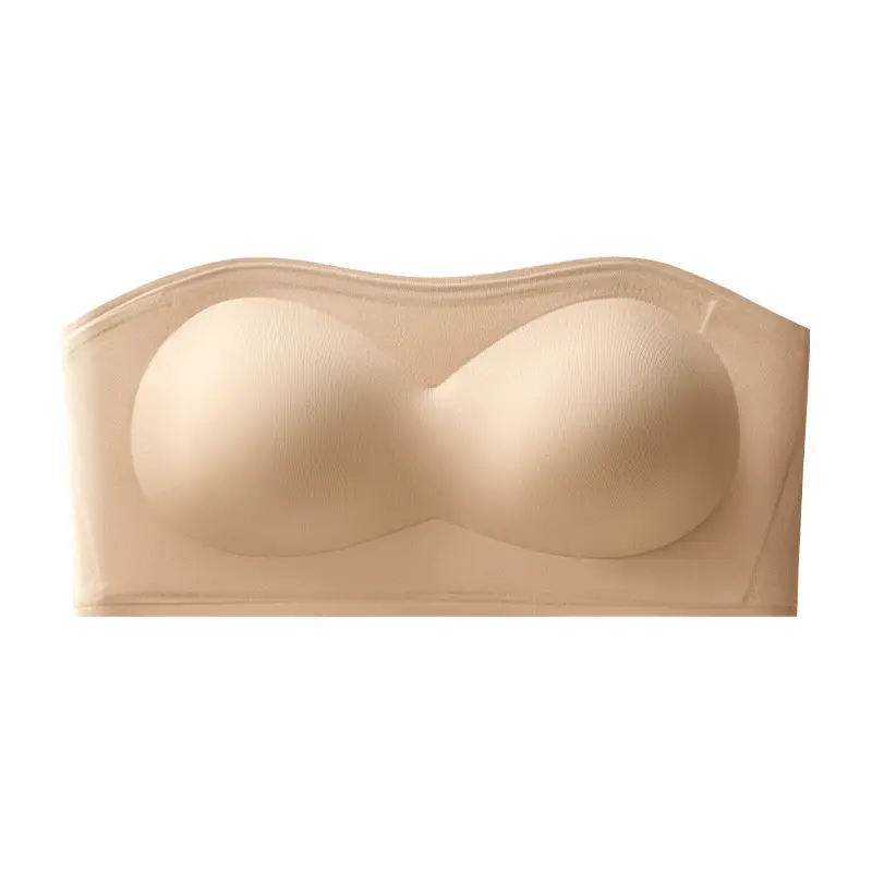 Strapless Liquid Foundation Bra for Women, Non-Slip, Push-Up, Invisible, Seamless, Strapless, No Underwire, Beautiful Back Bra, Non-Transparent