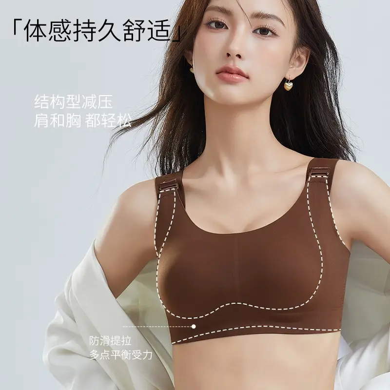 Any Type of Women's Bra for Large Busts That Makes Them Appear Smaller, Lifts and Gathers Side Breasts, Prevents Sagging, Seamless, Plus-Size Bra, Adjustable Bra, Underwear