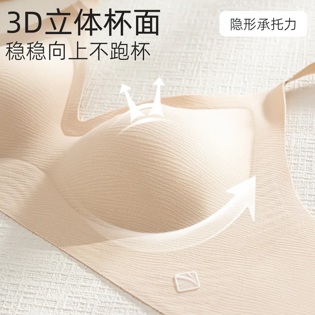 2026 New Style Seamless Underwear for Women with Soft Support, Anti-Sagging, Fixed Cup, Soft and Comfortable Push-Up Bra