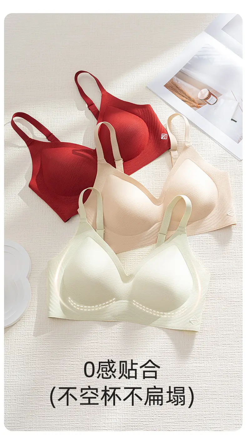 2026 New Style Seamless Underwear for Women with Soft Support, Anti-Sagging, Fixed Cup, Soft and Comfortable Push-Up Bra — feature 5