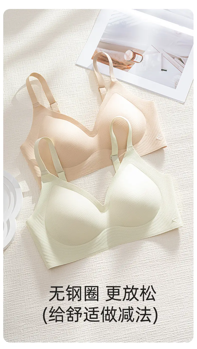 2026 New Style Seamless Underwear for Women with Soft Support, Anti-Sagging, Fixed Cup, Soft and Comfortable Push-Up Bra — feature 9