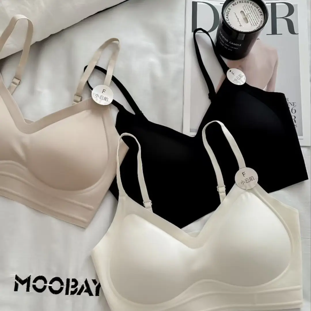 New Lightweight Breathable Invisible Foundation Liquid, Seamless Soft Support Bra, Women's Push-Up Wrap-Around Vest, Ladies' Xiaoyunji