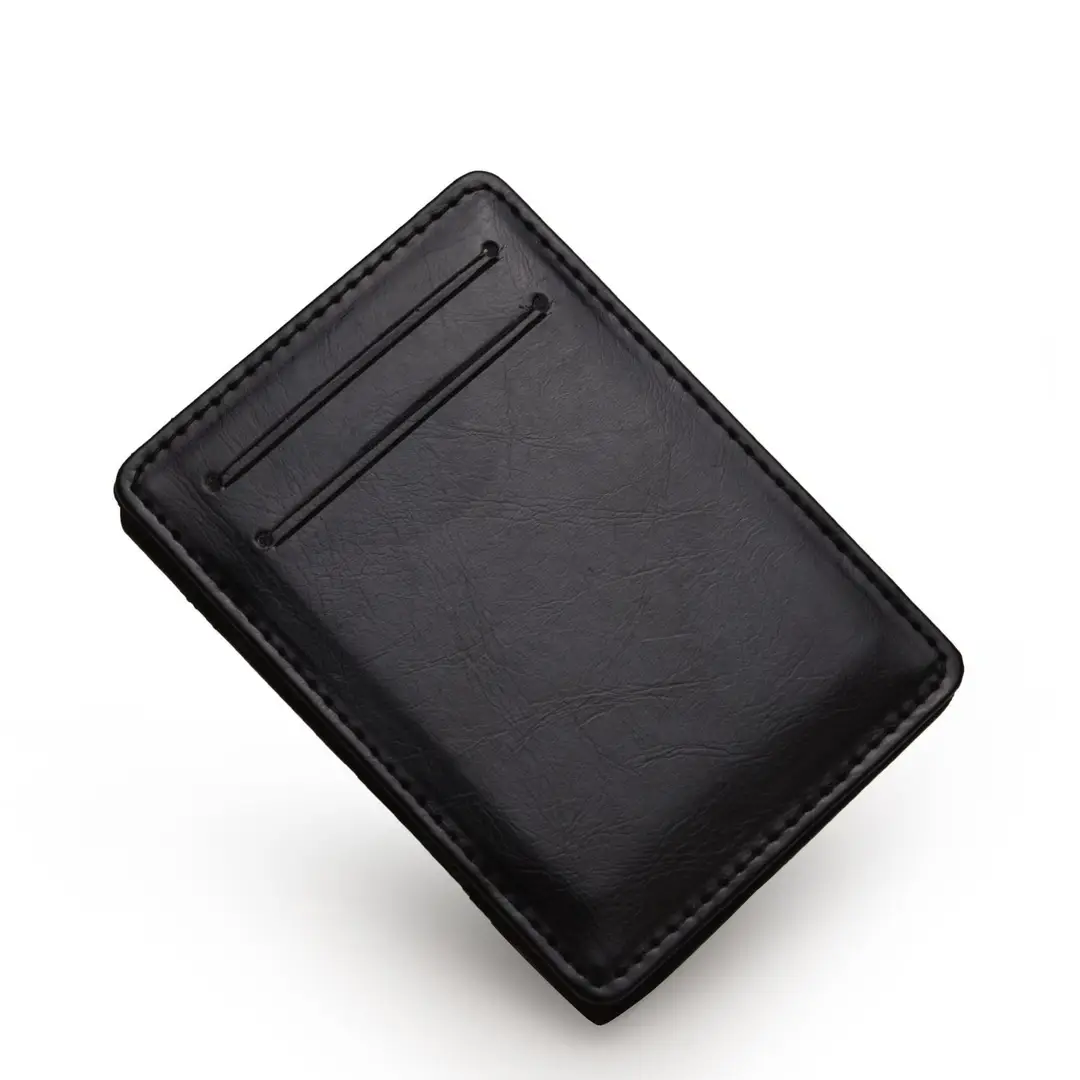 Cross-Border Exclusive Supply of Flip-Top Card Holders, Pu Magic Wallets, Large-Capacity Business Card Holders, Men's Wallets, Customizable Logo