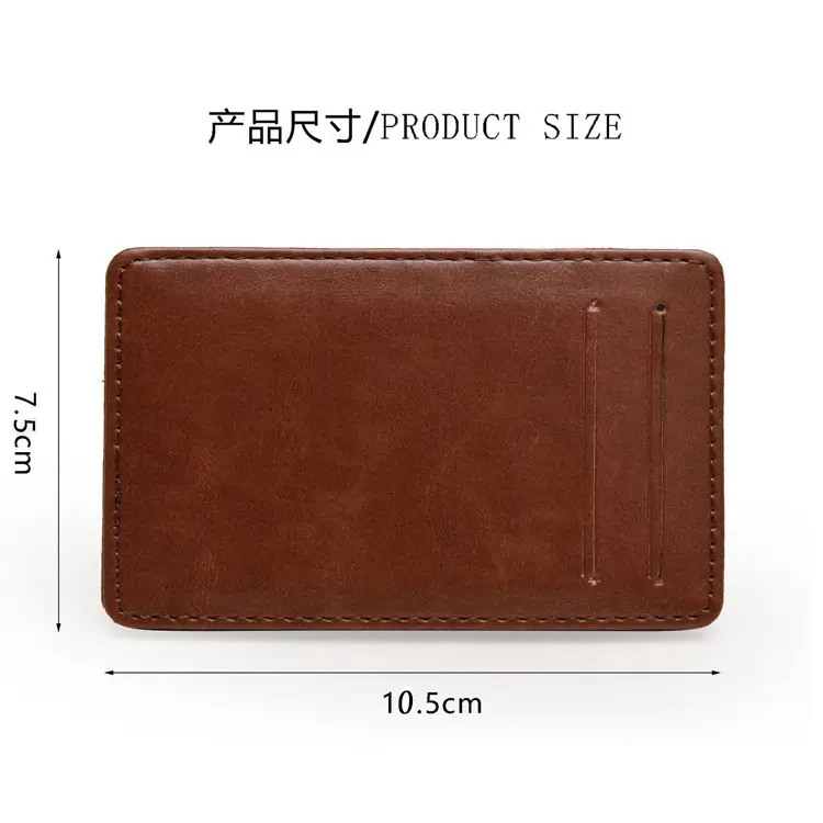 Cross-Border Exclusive Supply of Flip-Top Card Holders, Pu Magic Wallets, Large-Capacity Business Card Holders, Men's Wallets, Customizable Logo
