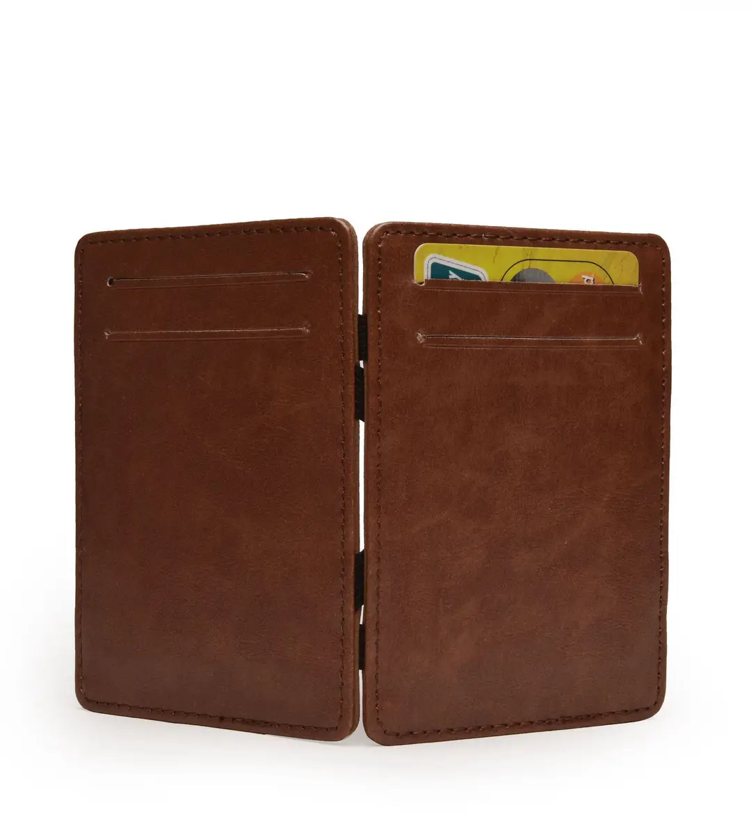 Cross-Border Exclusive Supply of Flip-Top Card Holders, Pu Magic Wallets, Large-Capacity Business Card Holders, Men's Wallets, Customizable Logo — feature 17