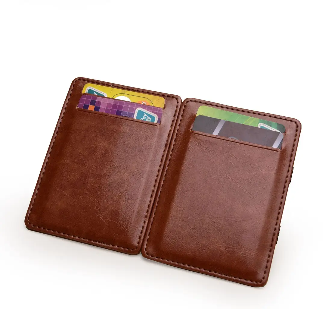 Cross-Border Exclusive Supply of Flip-Top Card Holders, Pu Magic Wallets, Large-Capacity Business Card Holders, Men's Wallets, Customizable Logo — feature 18