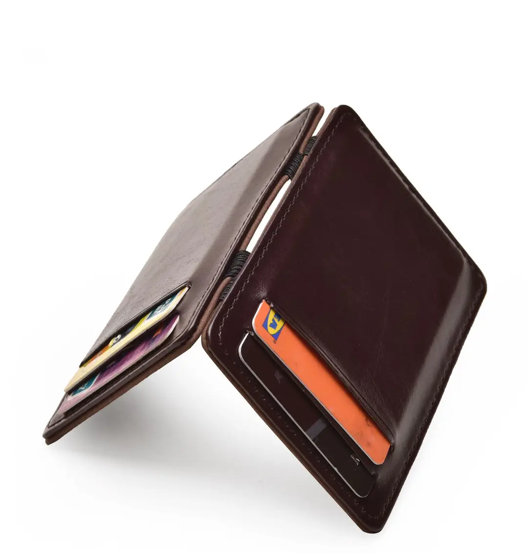 Cross-Border Exclusive Supply of Flip-Top Card Holders, Pu Magic Wallets, Large-Capacity Business Card Holders, Men's Wallets, Customizable Logo — feature 19