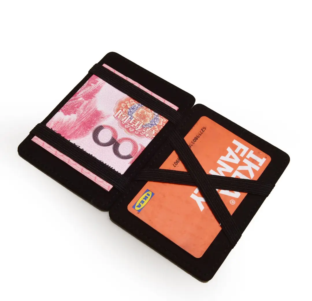 Cross-Border Exclusive Supply of Flip-Top Card Holders, Pu Magic Wallets, Large-Capacity Business Card Holders, Men's Wallets, Customizable Logo — feature 21