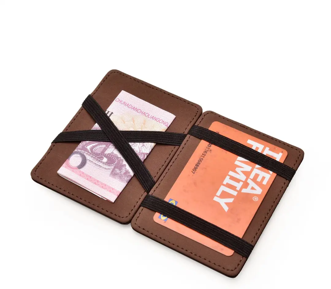 Cross-Border Exclusive Supply of Flip-Top Card Holders, Pu Magic Wallets, Large-Capacity Business Card Holders, Men's Wallets, Customizable Logo — feature 22