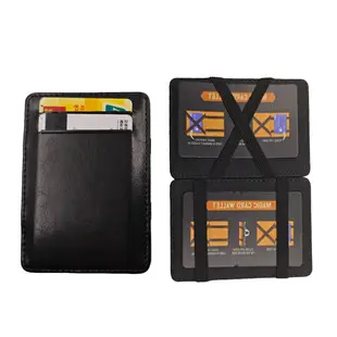 Cross-Border Exclusive Supply of Flip-Top Card Holders, Pu Magic Wallets, Large-Capacity Business Card Holders, Men's Wallets, Customizable Logo — feature 3