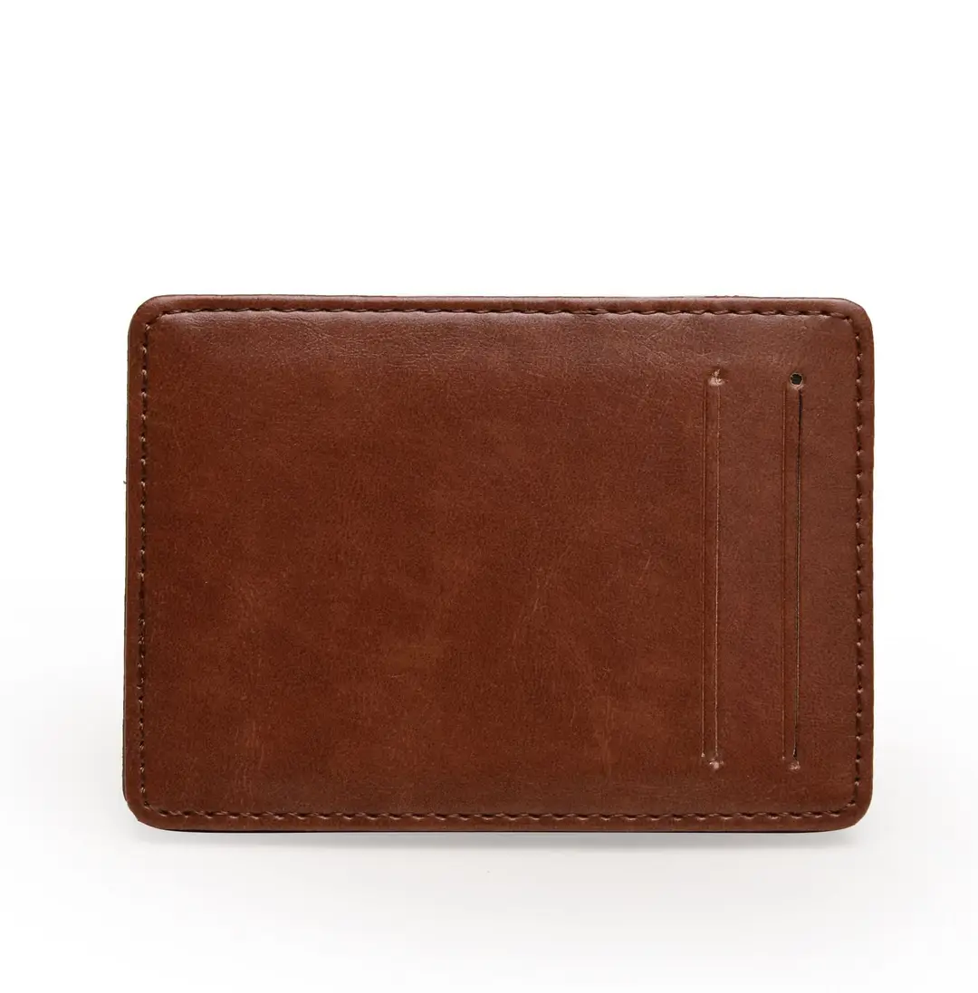 Cross-Border Exclusive Supply of Flip-Top Card Holders, Pu Magic Wallets, Large-Capacity Business Card Holders, Men's Wallets, Customizable Logo