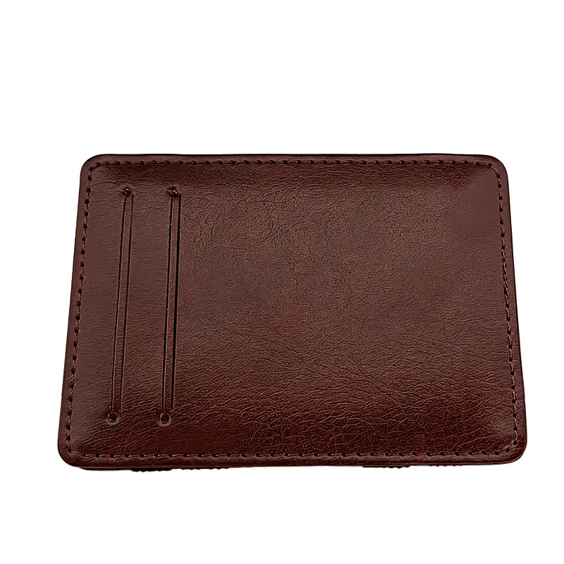 Cross-Border Exclusive Supply of Flip-Top Card Holders, Pu Magic Wallets, Large-Capacity Business Card Holders, Men's Wallets, Customizable Logo