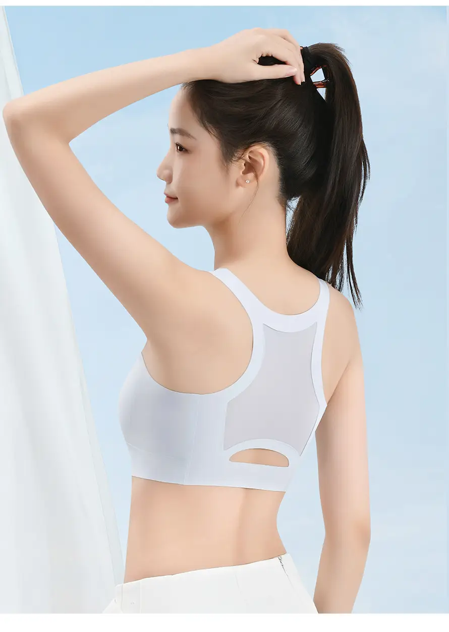 Girls' Bra for the Second and Third Stages of Development, Fixed Cup Sports Anti-Shock Lifting Vest, Breathable Student Underwear for Girls — feature 20