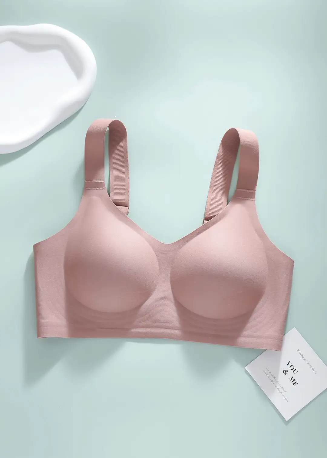 Jelly Gel Soft Support Bra, Seamless Sports Bra with Wide Shoulder Straps, Fixed Cups, Side Support, Wireless Women's Bra — feature 21
