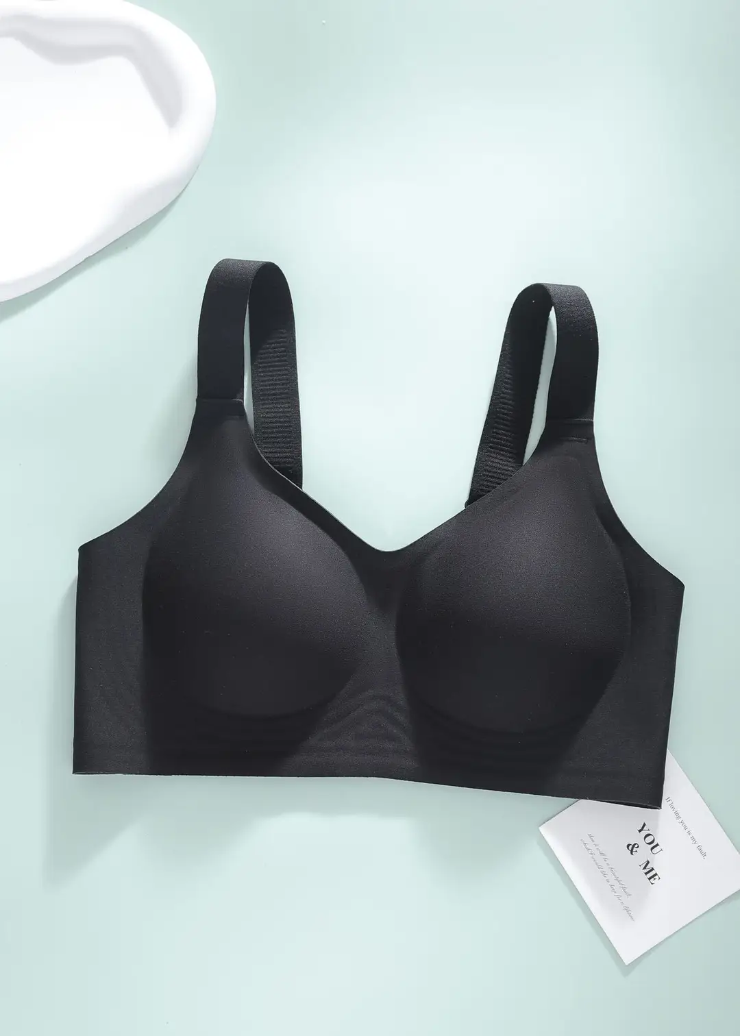 Jelly Gel Soft Support Bra, Seamless Sports Bra with Wide Shoulder Straps, Fixed Cups, Side Support, Wireless Women's Bra — feature 22