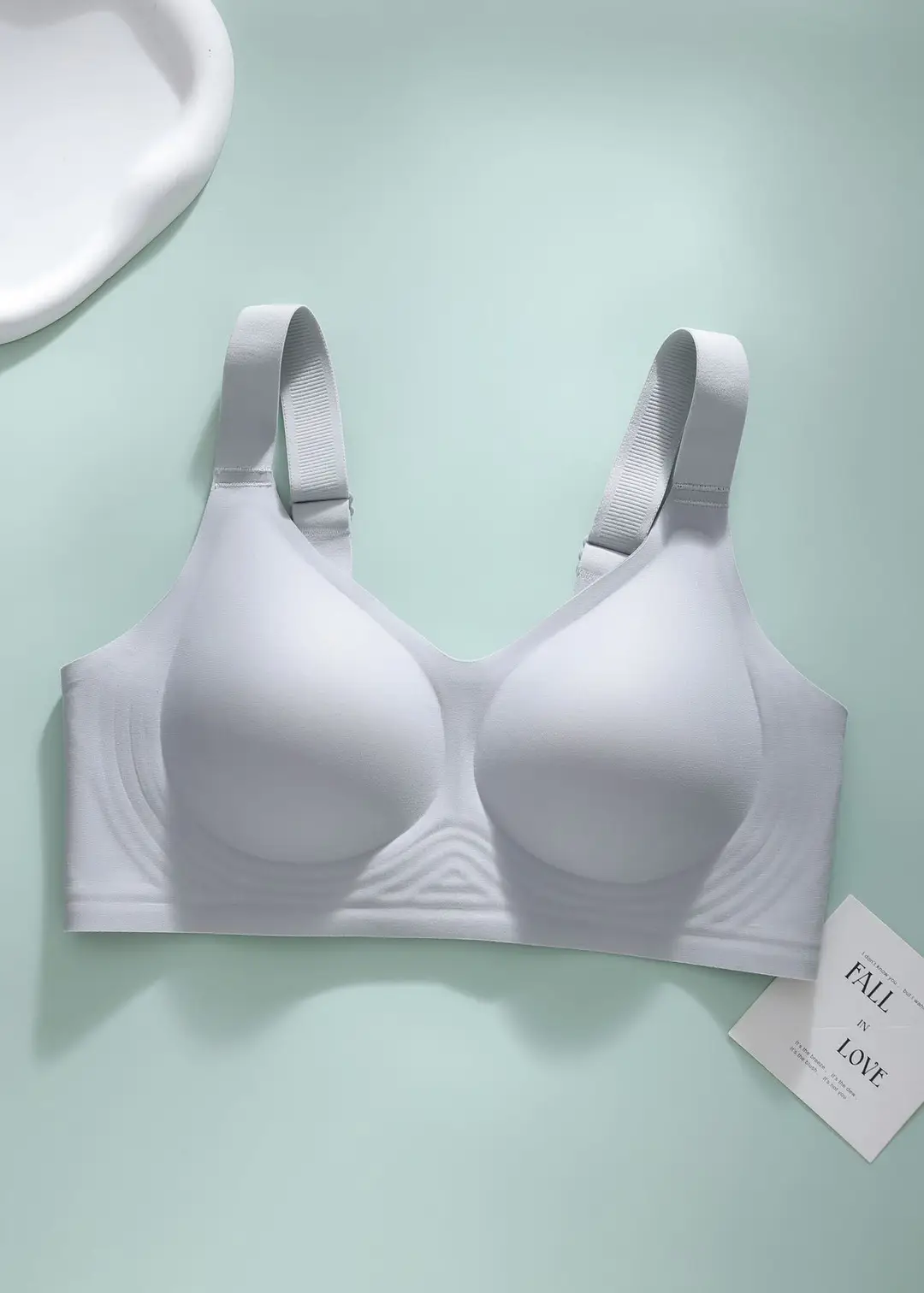 Jelly Gel Soft Support Bra, Seamless Sports Bra with Wide Shoulder Straps, Fixed Cups, Side Support, Wireless Women's Bra — feature 23