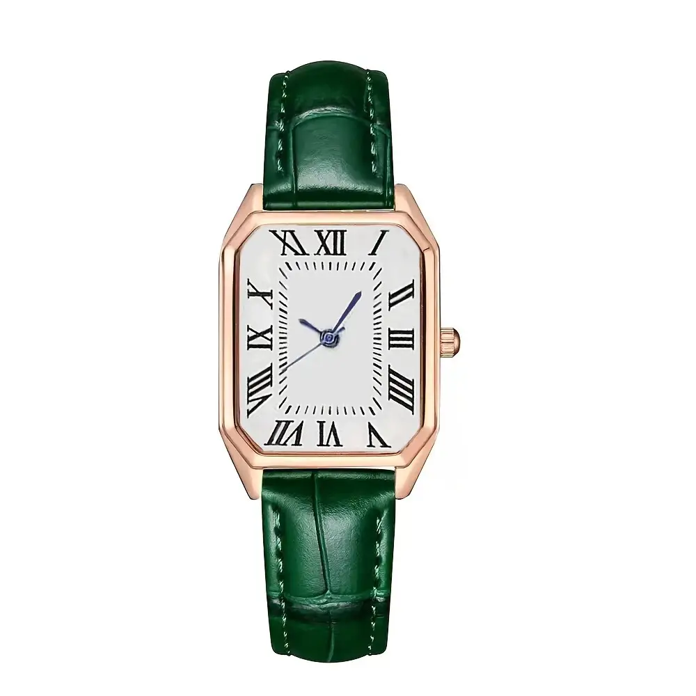 Cross-Border Hot-Selling Leather Strap Women's Watches, Light Luxury Fashion Quartz Watches, Niche Square Watches, In-Stock Wholesale — feature 5