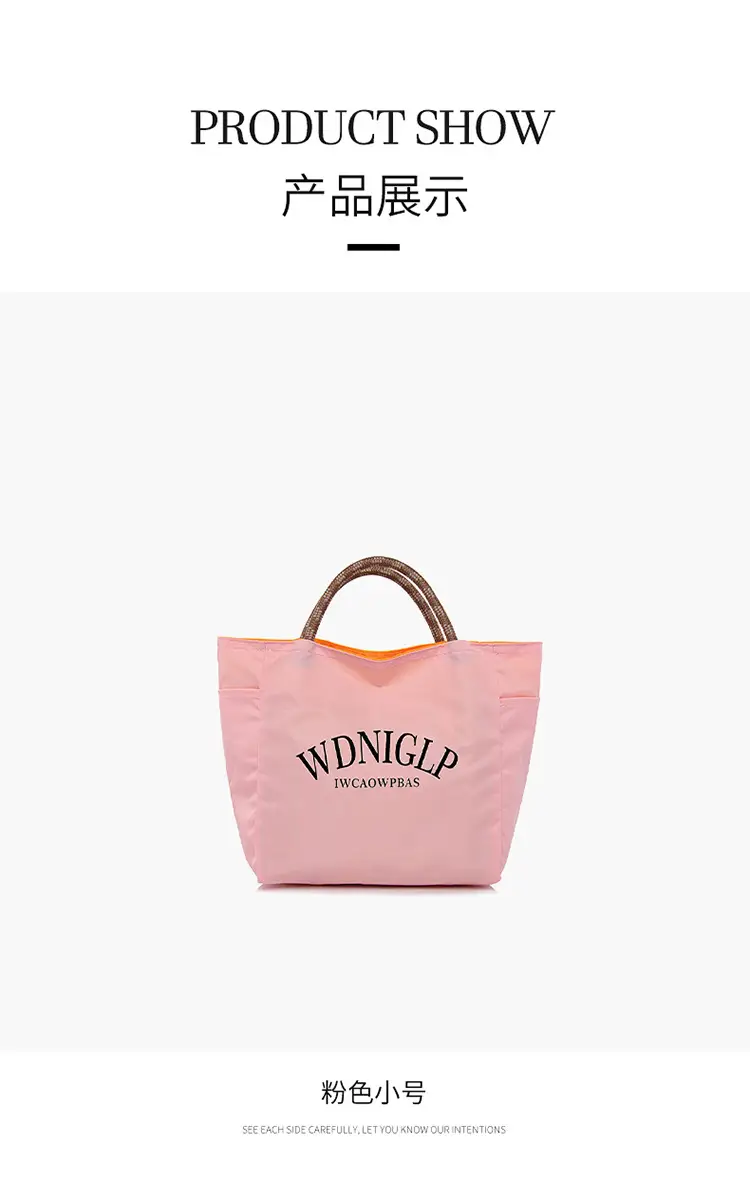 Cross-Border Solid Color Women's Tote Bag with Letter Print, Versatile Shopping Bag, Large Capacity Shoulder Handbag — feature 15