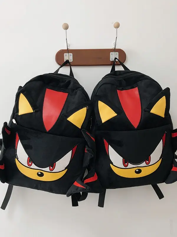 Dark Sonic Sonic Kid Backpack Couple Cartoon School Bag Female Student Large Capacity Travel Backpack Male