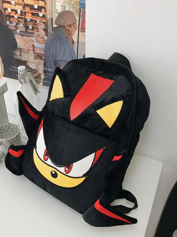 Dark Sonic Sonic Kid Backpack Couple Cartoon School Bag Female Student Large Capacity Travel Backpack Male