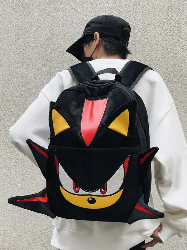 Dark Sonic Sonic Kid Backpack Couple Cartoon School Bag Female Student Large Capacity Travel Backpack Male
