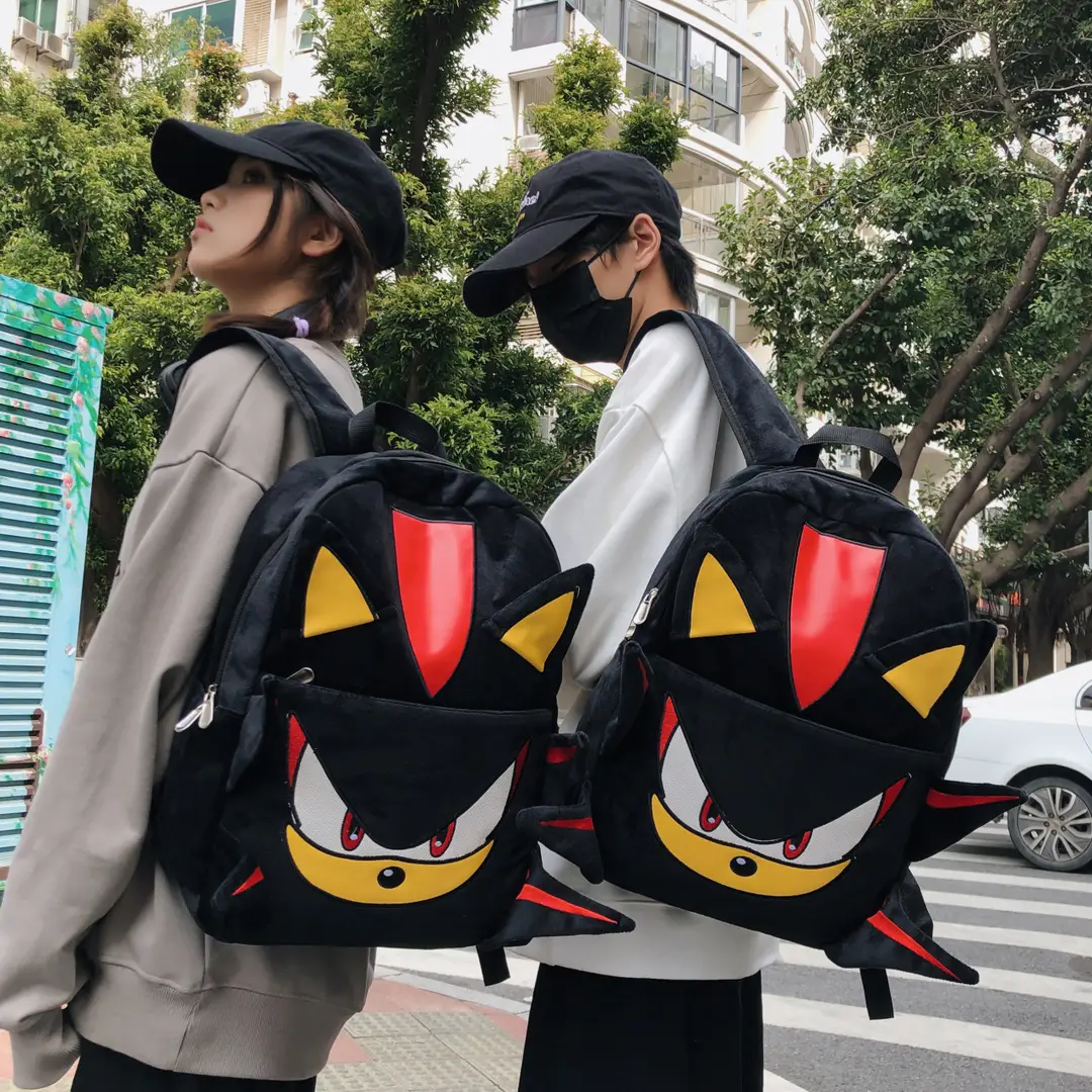 Dark Sonic Sonic Kid Backpack Couple Cartoon School Bag Female Student Large Capacity Travel Backpack Male — feature 3