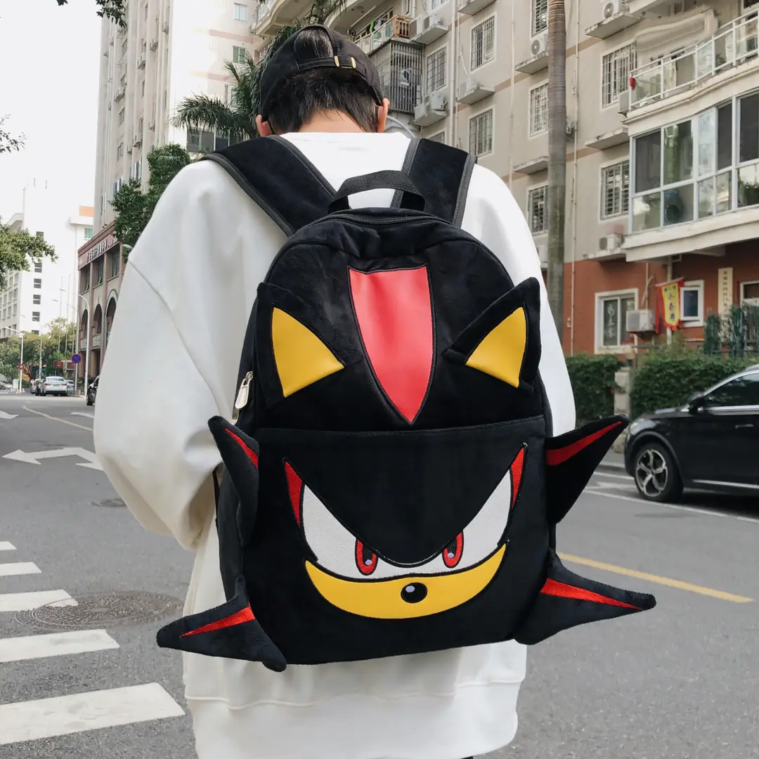 Dark Sonic Sonic Kid Backpack Couple Cartoon School Bag Female Student Large Capacity Travel Backpack Male — feature 4
